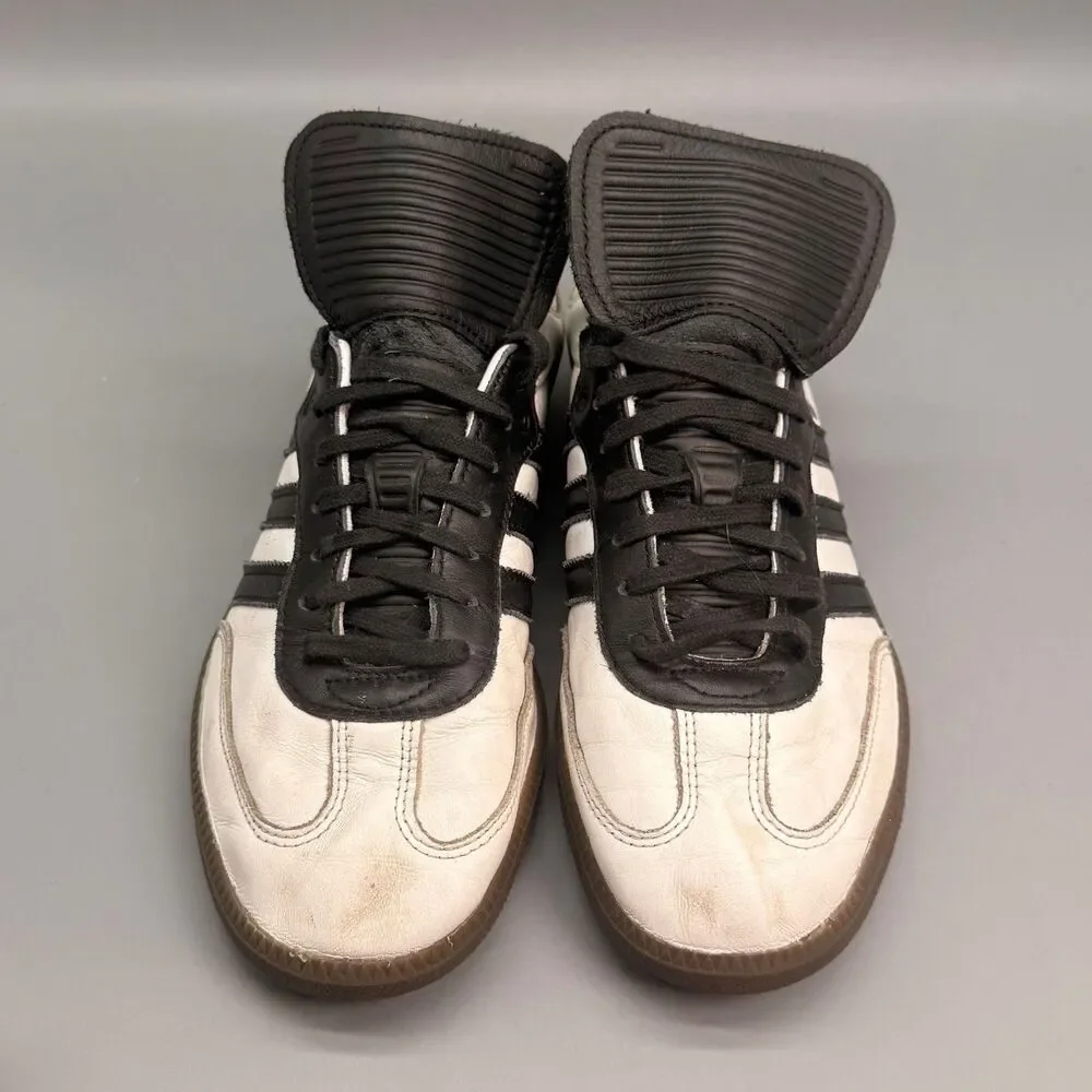 Adidas Samba Men's 8 Cloud White Leather Low Top Athletic Running Sneakers Shoes